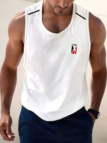 Acti Log 男士运动T恤和背心 - 白色 - 查看 4