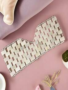 1pc Natural Jade Eye Mask, Xiuyan Jade Cooling Eye Mask, Hand-Woven Jade Eyelids, Cooling And Protective Eye Mask - Green - View 9