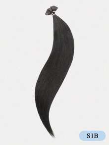 Extensiones de cabello humano con punta plana, extensiones de cabello humano rectas invisibles y sin costuras, color natural, 16-22 pulgadas, 50g, extensiones de cabello humano con punta de queratina suave, para agregar longitud y volumen para bodas, uso diario y fiestas - Multicolor - Ver 34