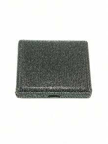 SHEIN Hộp đựng thuốc lá cao cấp nạm kim cương, chống va đập - Hộp đựng siêu mỏng chống ẩm cho 20 điếu thuốc, hộp quà phụ kiện thanh lịch dành cho nữ (phù hợp với loại thường/mỏng/siêu mỏng) - Nhiều màu - Xem 11