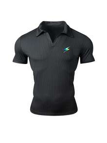 GymBeat Áo Polo Thể Thao Nam - màu đen - Xem 3