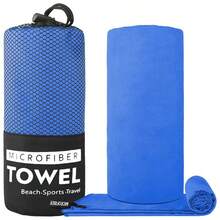 1 Pack Quicke Dnying Microfiber Sports Towel, Beach Towe, Bath Towe,Sweat-Absorbent Skin-Fiendly And Breathable Towel- Best For Sports,Fitnes, Yoga,Swimming And Camping - Multicolor - View 10