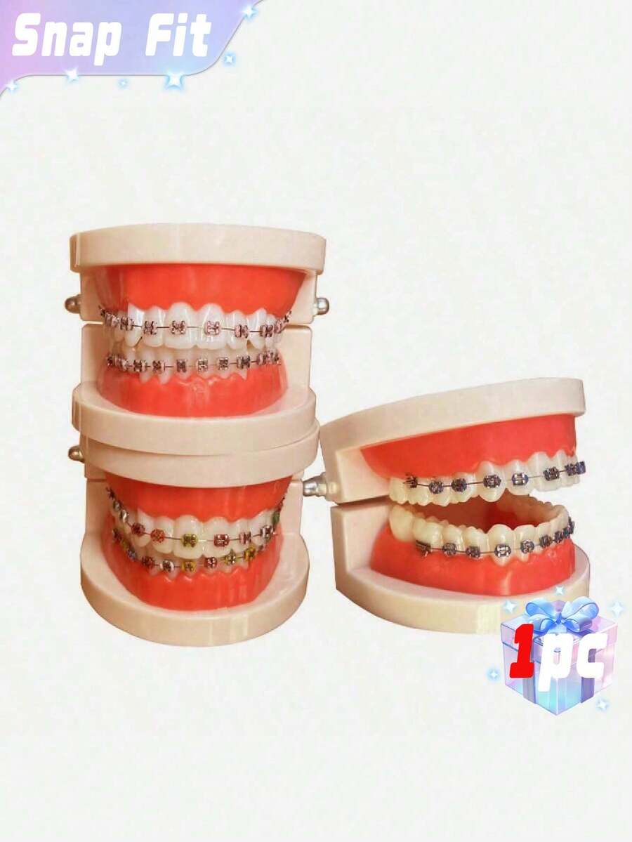 Modelo de soporte metálico oral, modelo de visualización de comunicación con pacientes de clínica, modelo de soporte dental - Multicolor - Ver 1