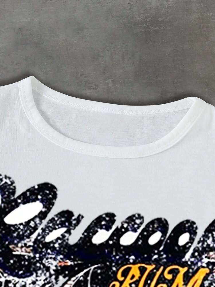 2件套青少年男童短袖圆领T恤+口袋短裤 - 彩色 - 查看 4