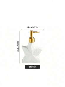 1个高档简约奢华浴室陶瓷乳液瓶/沐浴露/洗发水独立瓶 - 白色 - 查看 14