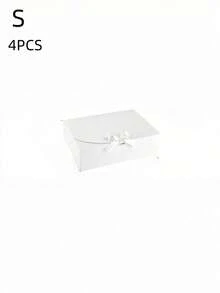 2/4/10个装带盖丝带礼盒,完美适用于礼品包装、派对回礼、白色牛皮纸礼盒、伴娘邀请函、生日、情人节、母亲节、结婚纪念日等场合,亦可用作手工纸盒或丝带盒。 - 多色 - 查看 14