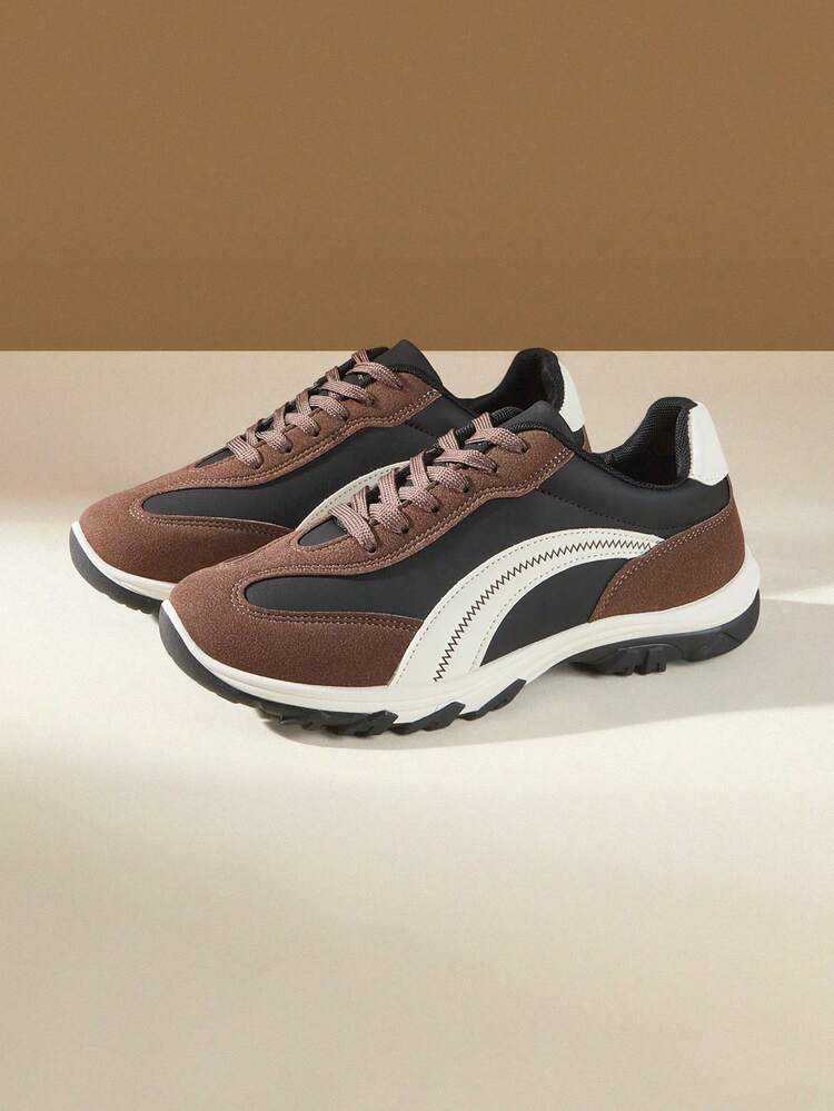 CUCCOO EASI Women's Lace-Up Casual Comfortable Sneakers For Daily Wear