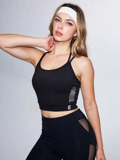 Eassivo 女士露背运动T恤，无袖运动上衣，适合跑步、普拉提、瑜伽、健身等运动。