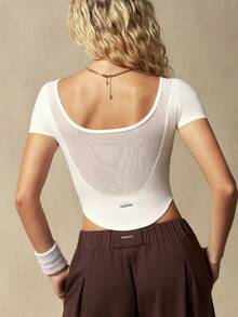 VARSITIE Women Sports Tees & Tanks - White - View 1