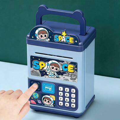 MINKOJA 1pc,Children's ATM Cash Box, Cartoon Key-Shaped Astronaut/Bear/Pony Piggy Bank, Creative Storage Box, Kindergarten Children's Birthday Gift Toy, Key Storage Cabinet,Teen Toys,Easter,Easter Gift,Childen's Day