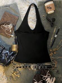 Glimmora 优雅复古亮片刺绣吊带背心，女士必备，夏季完美之选。Y2K风格，经久耐穿，适合日常穿着、音乐节、派对和海滩度假。 - 彩色 - 查看 3