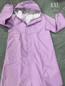 SHEIN 女士防水长款雨衣连帽风衣轻便旅行风衣夏季清凉、沙滩、旅行 - 彩色 - 查看 27