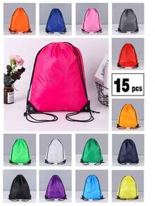 15 Sports Holiday Christmas Drawstring Bag, Marathon Drawstring Backpack, Activity Bag, Drawstring Bag, Storage Bag, Sports Basketball Bag, Set - Multicolor - View 12