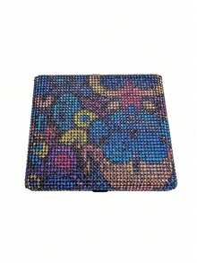 SHEIN Hộp đựng thuốc lá cao cấp nạm kim cương, chống va đập - Hộp đựng siêu mỏng chống ẩm cho 20 điếu thuốc, hộp quà phụ kiện thanh lịch dành cho nữ (phù hợp với loại thường/mỏng/siêu mỏng) - Nhiều màu - Xem 15