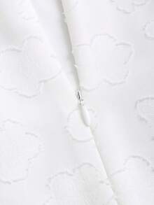 Sweetra Đầm ống màu trắng dáng ôm, thời trang retro, gợi cảm, chất liệu jacquard, thoải mái, dành cho nữ, phong cách xuân/hè mới. - trắng - Xem 5