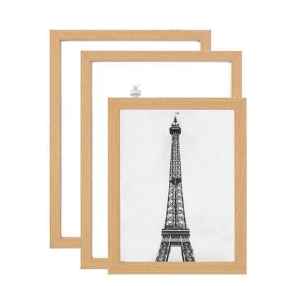 Bộ 3 khung ảnh tối giản để bàn, treo tường, kích thước 10x15, 15x20, 20x25 cm, khổ A4, thích hợp để trưng bày trên bàn hoặc treo tường, làm quà tặng kỷ niệm.