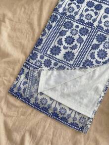 Franclia Women's Leopard Print Mesh Bodycon Mini Skirt - Blue - View 4