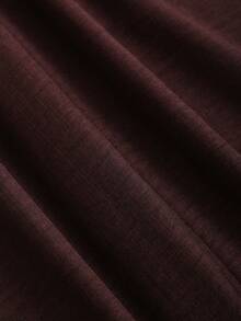 Sweetra Quần ống rộng xếp ly thắt eo dáng suông mới mùa Xuân/Thu - Cà phê nâu - Xem 3