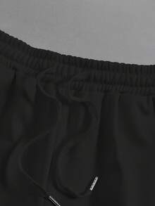 Chillumni Bộ 3 quần short thể thao nam cổ điển, họa tiết ngựa tối giản, cạp chun có dây rút, phù hợp mặc hàng ngày, thiết kế unisex, mùa hè. - màu đen - Xem 6