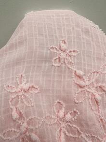 Sunnyshic Women's Pink Chiffon Jacquard Metal Starfish Strapless Backless A-Line Babydoll Mini Dress,Elegant Sexy Summer Tropical Vacation Holiday Wedding Party - Pink - View 8