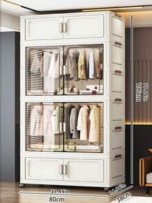 5/4/3/2/1 Schicht verstärkter Kinderschrank Baby Aufbewahrungsschrank Plastikschrank Baby Aufbewahrungsschrank Kleidung Schlafzimmer Aufbewahrung einfacher Schrank - Verschiedenfarbig - Übersicht 17