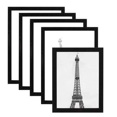 Bộ 5 khung ảnh tối giản để bàn, treo tường, kích thước 10x15, 15x20, 20x25 cm, khổ A4, thích hợp để trưng bày trên bàn hoặc treo tường, làm quà tặng kỷ niệm.