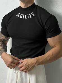 GymBeat 男士运动T恤和背心 - 黑色 - 查看 4