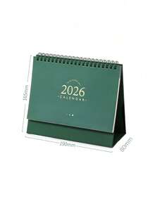 1 pezzo Calendario da tavolo 2026, un pianificatore minimalista e di alta qualità per studenti e ufficio, nonché un calendario del conto alla rovescia per il Natale. Include etichette mensili, layout giornalieri e citazioni ispiratrici. Il suo design a ribaltamento unidirezionale lo rende adatto per casa, ufficio e vari ambienti organizzativi. - Multicolore - Visualizzare 7