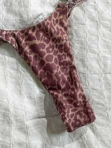 Swim Mod 2026 Spring/Summer Leopard Print Bikini Two Pieces Swimsuit - Multicolor - View 5