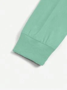 TaskEZ Chaqueta de uniforme de unicolor con múltiples bolsillos - Verde - Ver 6