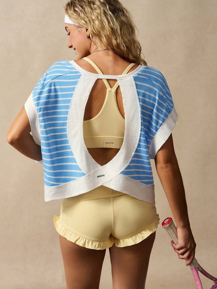 VARSITIE 女士运动T恤和背心 - 彩色 - 查看 1