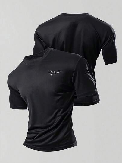 Acti Log Men's Fashionable T-Shirt, Casual Versatile Lightweight Short Sleeve, Comfortable Sports Outdoor Shirt