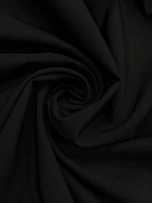 GlowEve CURVE Mono elegante de talla grande con parches de encaje en unicolor para uso diario - Negro - Ver 4