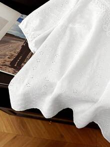 GlowEve CURVE Áo sơ mi nữ cỡ lớn thêu họa tiết, kiểu dáng thường ngày, đa năng. - trắng - Xem 6