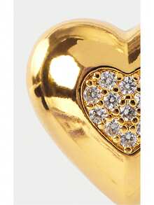 Noxbound A Pair Of Daily Small And Versatile Heart Earrings, Personalized And Niche Earrings And Earrings,18K Gold-Plated,Minimalist/Vintage/Elegant,For Mom/Women/Girl/Mother,Summer/Beach/Prom/Part/Vacation/Travel,BOHEMIAN/Modern/Chic,Daily Wear/Work Day,Heart - Gold - View 6
