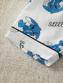 Bộ quần áo ngủ tay ngắn in hình thỏ dễ thương cho bé trai sơ sinh/trẻ nhỏ, gồm áo khoác cardigan vải xếp ly. - trắng - Xem 6