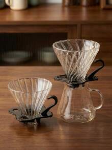 Cirelle Simple Manual Glass Coffee Dripper - 1-Piece Pour-Over Maker, Durable Drip Filter For Home, Cafes & Restaurants - Multicolor - View 1