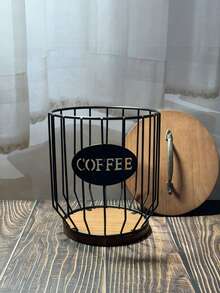 1 giỏ đựng viên cà phê, khay đựng viên cà phê, khay đựng trái cây sấy khô, khay đựng đồ ăn nhẹ trên bàn cà phê, thích hợp cho phòng khách gia đình. - màu đen - Xem 7