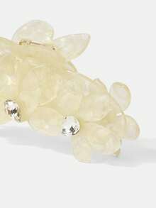 MOTF PREMIUM THREE FLOWERS BUTTERFLY GRADUAL CHANGE COLOR HAIRPIN - Light yellow. - View 7