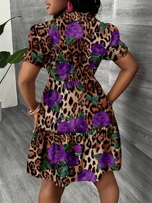 Slaydiva Casual Minimalist Women Mini Dress, Suitable For Summer - Multicolor - View 2