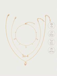 Glisma Women Pendant Necklaces - Yellow Gold - View 4