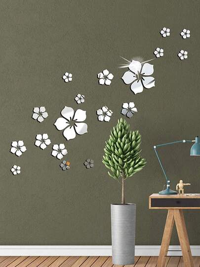 1 set, autocolant de perete cu oglindă în formă de jos, autocolante, decal de perete, decal vinil pentru decorațiuni interioare, articole de decor de primăvară, reîmprospătați-vă casa, autocolante de decorare Rama, cadouri de ziua de naștere, absolvire, decor de perete, decor cameră, oglindă de perete, oglindă pentru cameră, decor baie, decor living