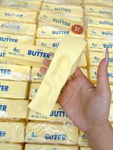 5/10 Pcs Soft Butter Stress Relief Toy - Wet And Elastic Finger Massager For Anxiety Relief And Focus - Multicolor - View 2