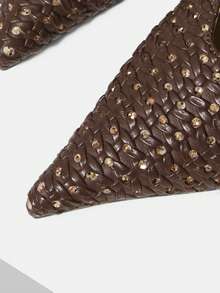 MOTF 尖头女式高跟鞋适合情人节、春天、春假、复活节、圣诞节和其他场合。 - 咖啡棕 - 查看 4