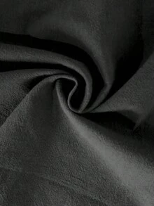 Franclia Black Cotton Blend Leather Trim Skirt - Black - View 4