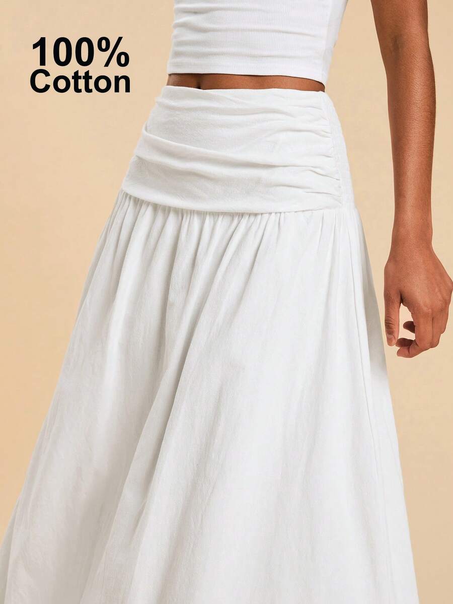 Travachic 白色半身裙、度假装扮、波西米亚风、乡村音乐会装扮、节日庆典装扮、女士沙滩装、女士夏季装扮、复古富贵风、毕业装、夏季防晒半身裙、女士生日礼服、波西米亚风优雅碎花白色休闲夏季度假装、休闲优雅女士度假装、亮片女士嘉年华、情人节、婚礼派对、音乐节装扮 - 白色 - 查看 1