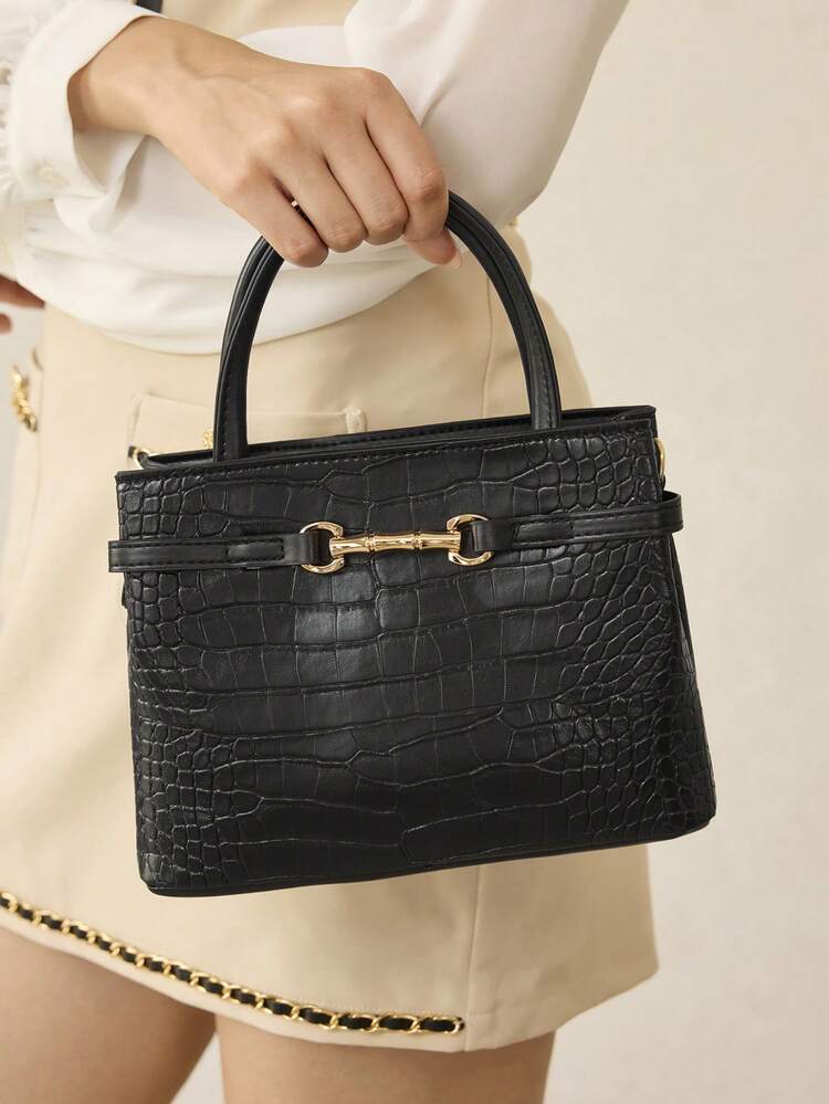 FASHION ALLIGATOR PATTERN HANDBAG