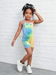 Young Girl Casual Street Fashion Leopard Print Camisole Jumpsuit - Multicolor - View 4