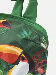 Swim Oasis 女士夏季沙滩花鸟印花休闲比基尼三角裤泳衣套装，含配套半身裙 - 彩色 - 查看 12