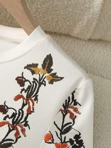 GlowEve CURVE Áo thun nữ mùa hè thanh lịch, áo kiểu dáng thường ngày in họa tiết hoa trắng. - Nhiều màu - Xem 3